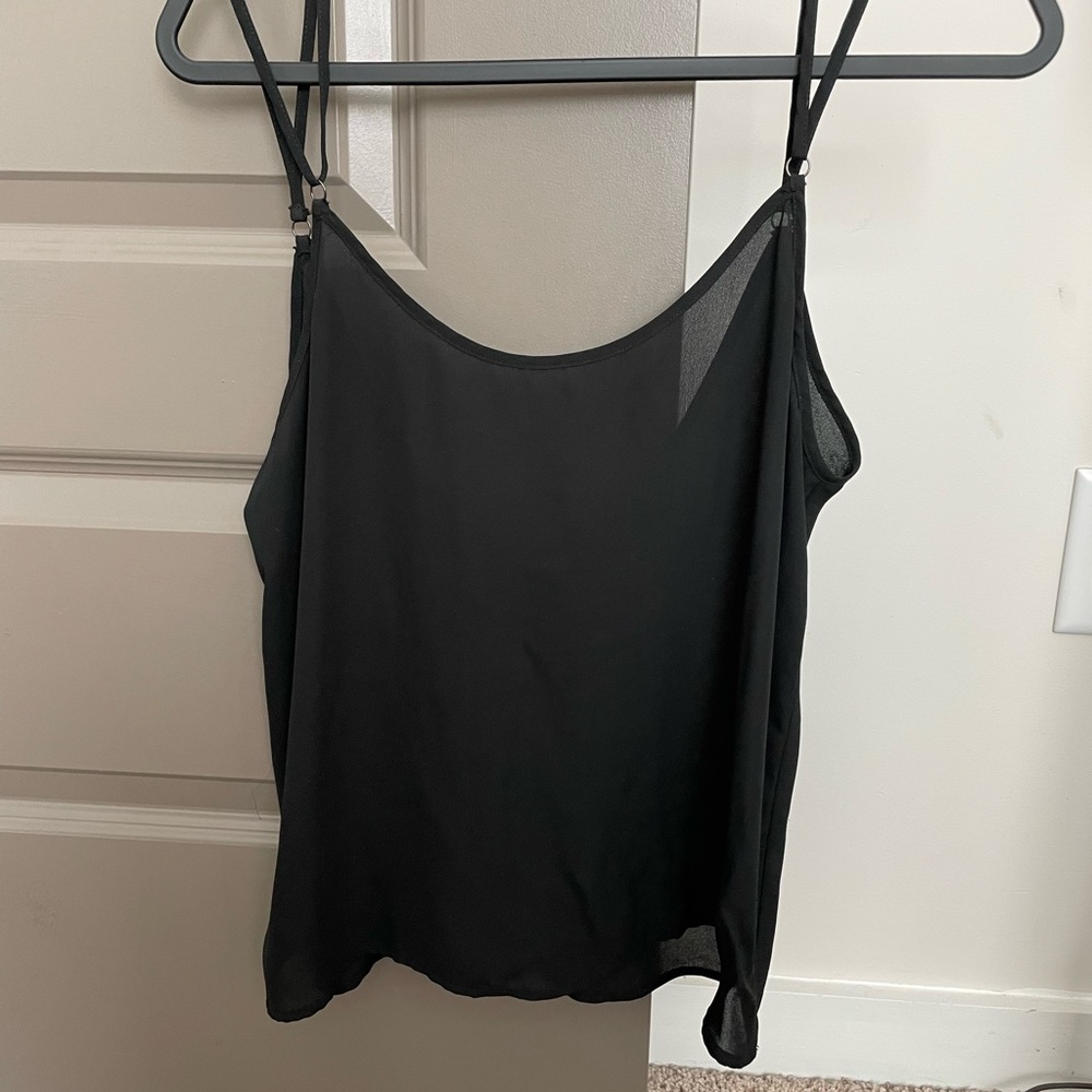 Black scoop back camisole (s)